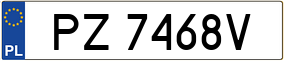 Truck License Plate